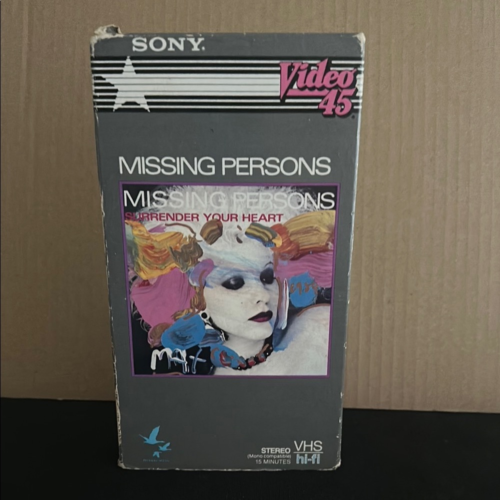 Sony Video 45 VHS - Missing Persons 1984